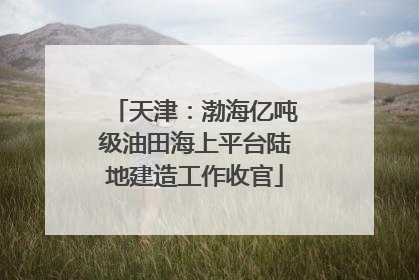 天津：渤海亿吨级油田海上平台陆地建造工作收官