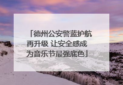 德州公安警蓝护航再升级 让安全感成为音乐节最强底色