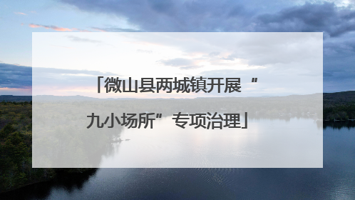 微山县两城镇开展“九小场所”专项治理