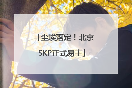 尘埃落定！北京SKP正式易主