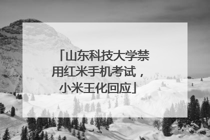 山东科技大学禁用红米手机考试，小米王化回应