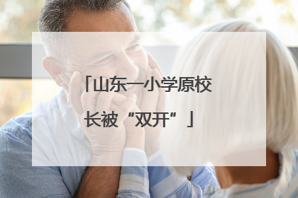 山东一小学原校长被“双开”