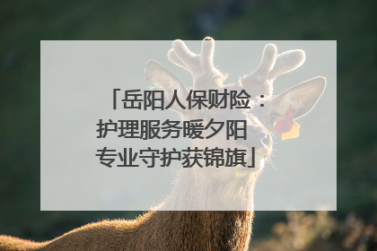 岳阳人保财险：护理服务暖夕阳 专业守护获锦旗