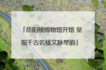 岳阳楼博物馆开馆 呈现千古名楼文脉琴韵
