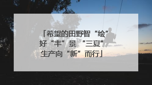 希望的田野智“绘”好“丰”景 “三夏”生产向“新”而行