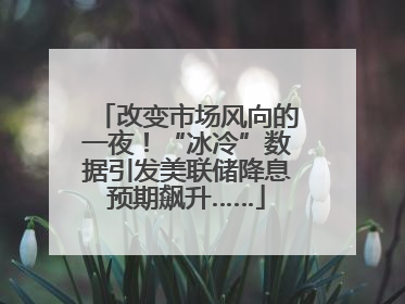 改变市场风向的一夜！“冰冷”数据引发美联储降息预期飙升……