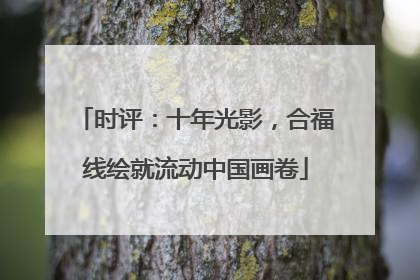 时评：十年光影，合福线绘就流动中国画卷