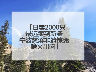 日卖2000只 最远卖到新疆 宁波慈溪非遗粽凭啥火出圈