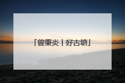 曾秉炎丨好古塘