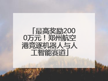 最高奖励2000万元！郑州航空港竞逐机器人与人工智能赛道