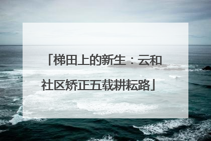 梯田上的新生：云和社区矫正五载耕耘路