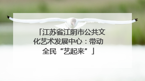 江苏省江阴市公共文化艺术发展中心：带动全民“艺起来”