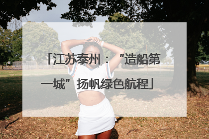 江苏泰州：“造船第一城”扬帆绿色航程