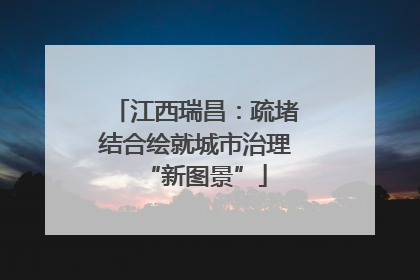江西瑞昌：疏堵结合绘就城市治理“新图景”