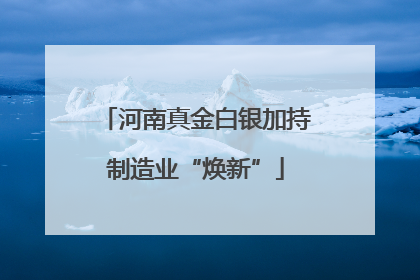 河南真金白银加持制造业“焕新”
