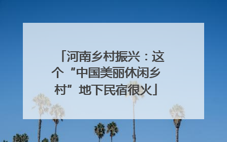 河南乡村振兴：这个“中国美丽休闲乡村”地下民宿很火