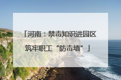 河南：禁毒知识进园区 筑牢职工“防毒墙”