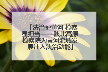 法治护黄河 检察显担当——陕北高原检察院为黄河流域发展注入法治动能