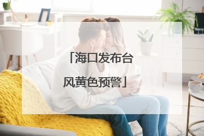 海口发布台风黄色预警