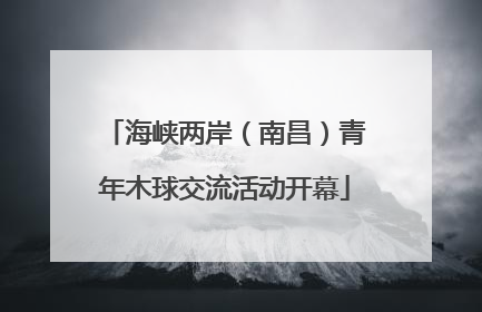 海峡两岸（南昌）青年木球交流活动开幕