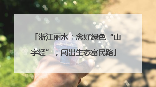 浙江丽水：念好绿色“山字经”，闯出生态富民路