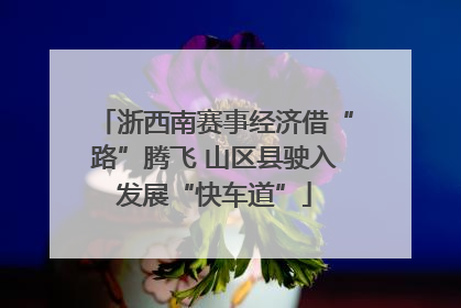 浙西南赛事经济借“路”腾飞 山区县驶入发展“快车道”