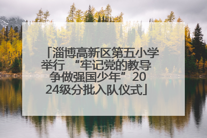 淄博高新区第五小学举行 “牢记党的教导 争做强国少年”2024级分批入队仪式