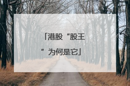港股“股王”为何是它