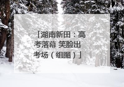 湖南新田：高考落幕 笑脸出考场（组图）