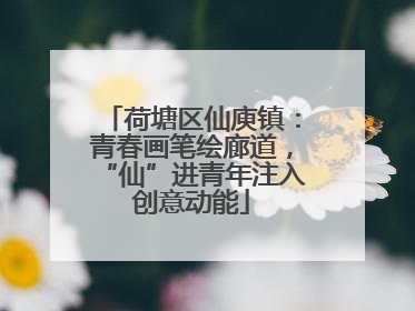 荷塘区仙庾镇：青春画笔绘廊道，“仙”进青年注入创意动能