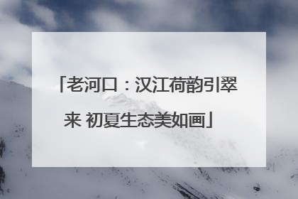 老河口：汉江荷韵引翠来 初夏生态美如画