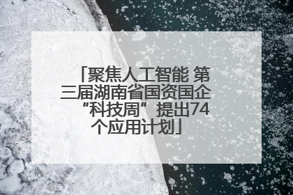 聚焦人工智能 第三届湖南省国资国企“科技周”提出74个应用计划
