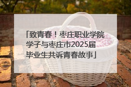 致青春！枣庄职业学院学子与枣庄市2025届毕业生共诉青春故事