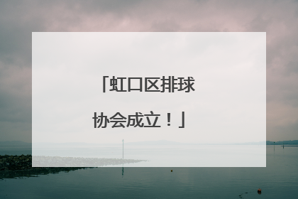 虹口区排球协会成立！