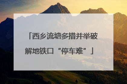西乡流塘多措并举破解地铁口“停车难”