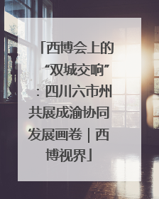西博会上的“双城交响”：四川六市州共展成渝协同发展画卷｜西博视界