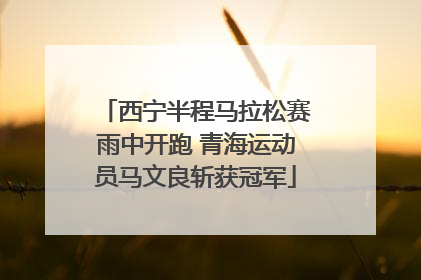 西宁半程马拉松赛雨中开跑 青海运动员马文良斩获冠军
