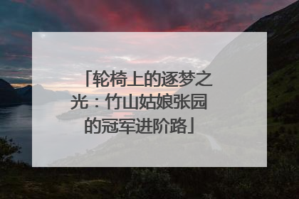 轮椅上的逐梦之光：竹山姑娘张园的冠军进阶路