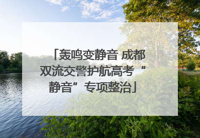 轰鸣变静音 成都双流交警护航高考“静音”专项整治