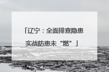辽宁：全面排查隐患 实战防患未“燃”