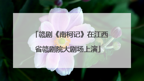 赣剧《南柯记》在江西省赣剧院大剧场上演