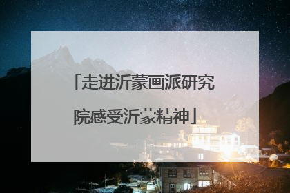 走进沂蒙画派研究院感受沂蒙精神