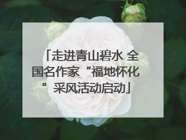 走进青山碧水 全国名作家“福地怀化”采风活动启动