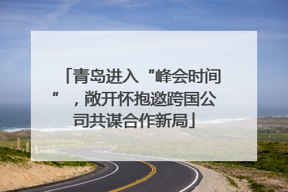 青岛进入“峰会时间”，敞开怀抱邀跨国公司共谋合作新局