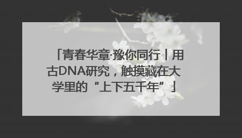 青春华章·豫你同行丨用古DNA研究，触摸藏在大学里的“上下五千年”