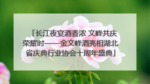 长江夜宴酒香浓 文峰共庆荣耀时——金文峰酒亮相湖北省庆典行业协会十周年盛典