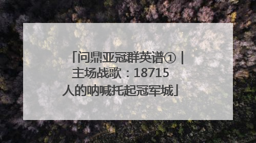 问鼎亚冠群英谱①｜主场战歌：18715人的呐喊托起冠军城