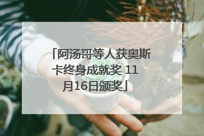 阿汤哥等人获奥斯卡终身成就奖 11月16日颁奖