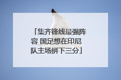 集齐锋线最强阵容 国足想在印尼队主场拼下三分