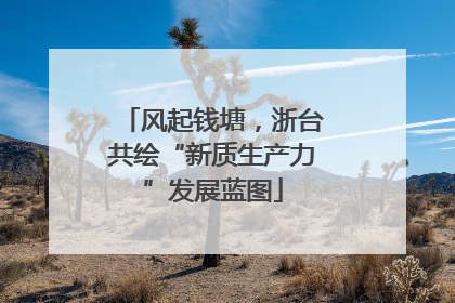 风起钱塘，浙台共绘“新质生产力”发展蓝图
